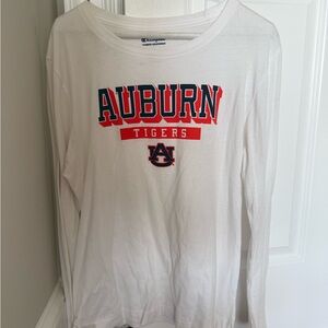 Champion Auburn Tigers White Tee with Orange and Blue